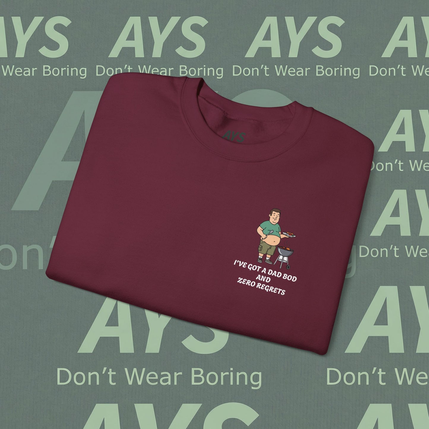 Men Heavy Blend™ "I've got Dad Bod and Zero Regrets" Crewneck Sweatshirt