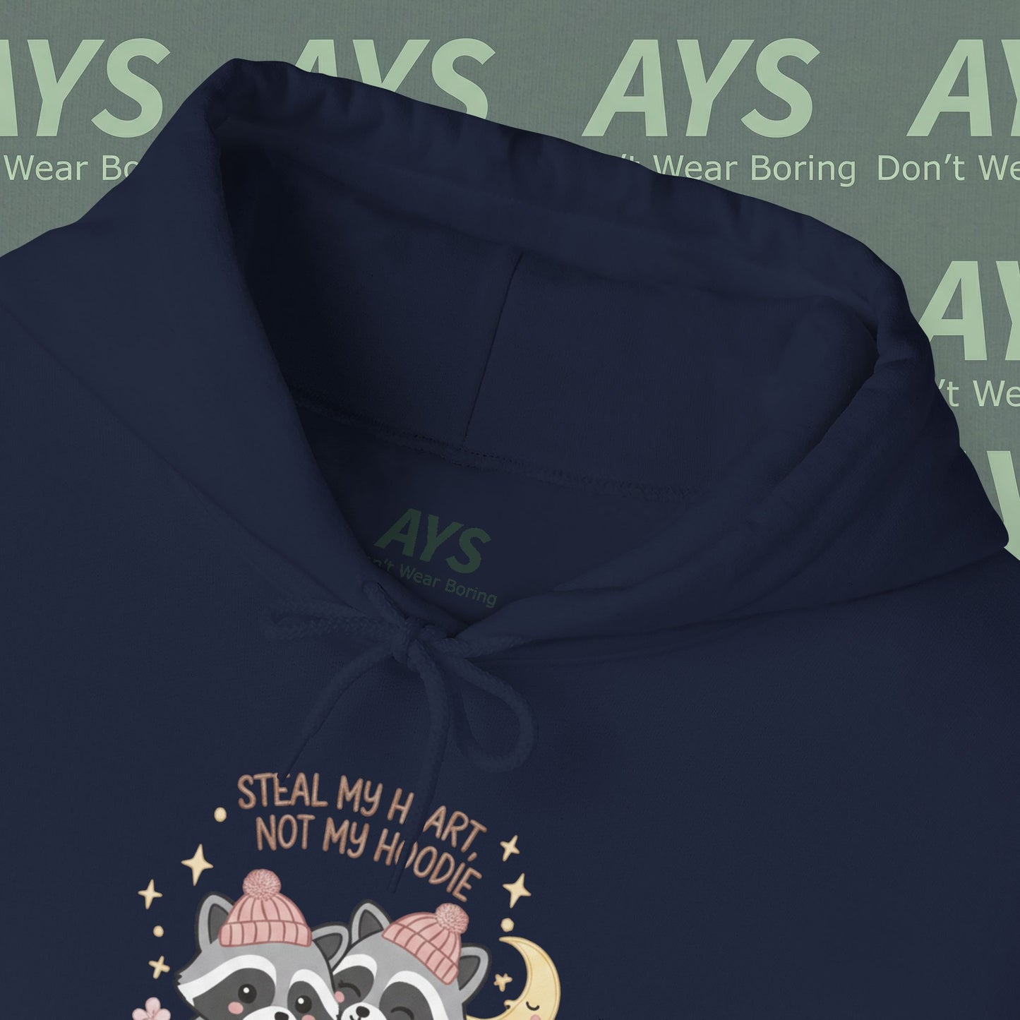 Unisex Heavy Blend™ "Steal My Heart, Not My Hoodie" Hooded Sweatshirt