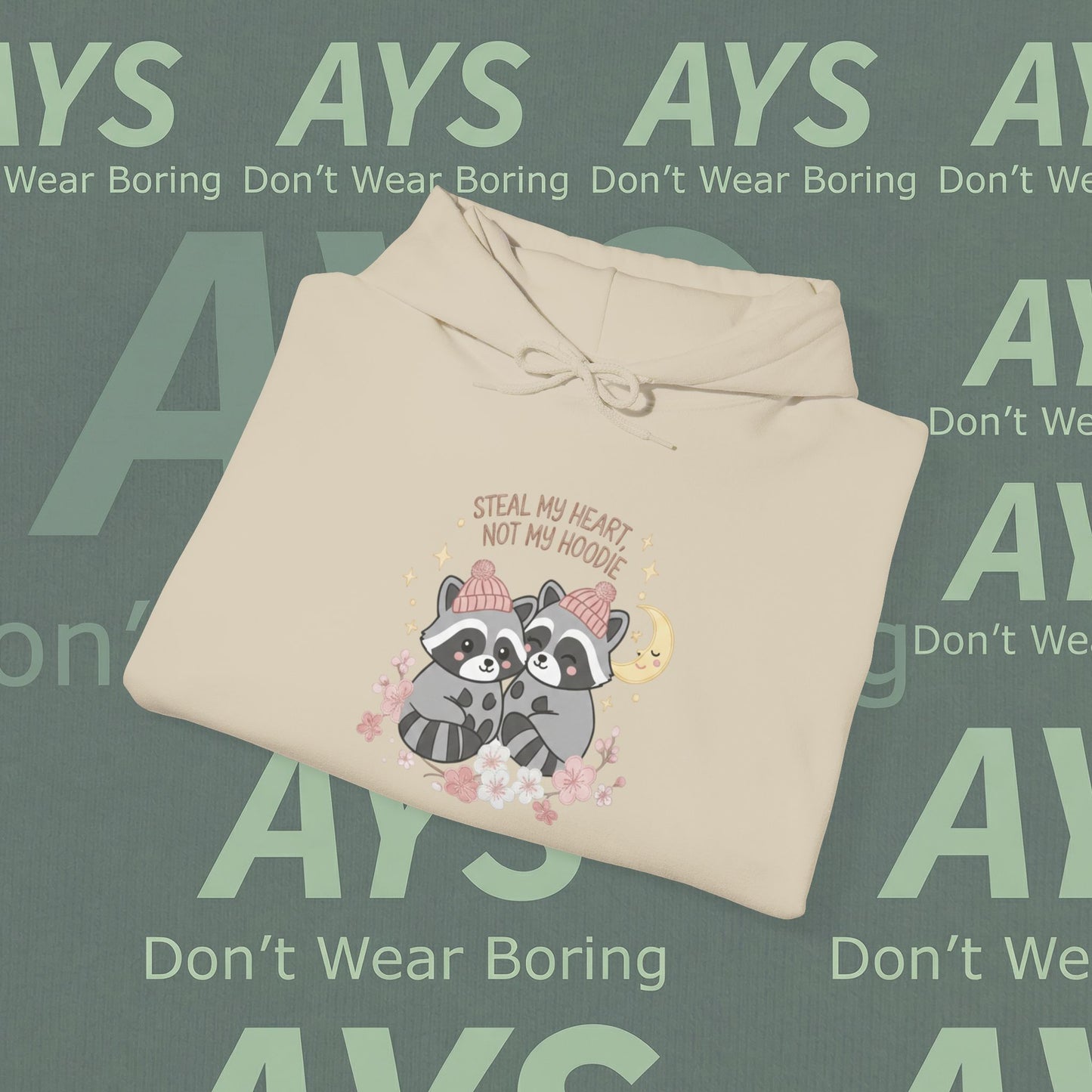 Unisex Heavy Blend™ "Steal My Heart, Not My Hoodie" Hooded Sweatshirt