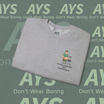 Men Heavy Blend™ "I've got Dad Bod and Zero Regrets" Crewneck Sweatshirt
