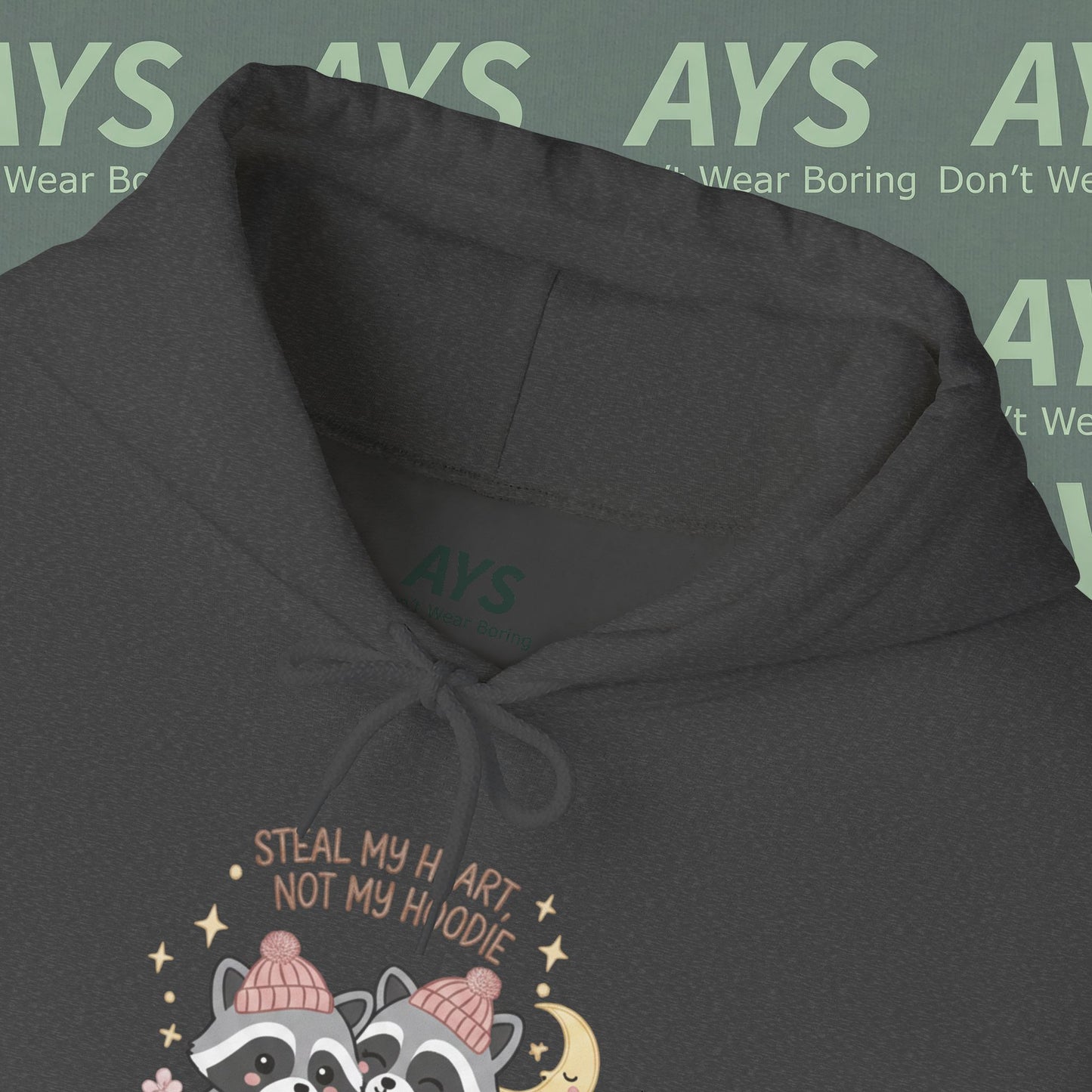 Unisex Heavy Blend™ "Steal My Heart, Not My Hoodie" Hooded Sweatshirt