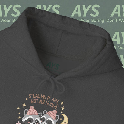 Unisex Heavy Blend™ "Steal My Heart, Not My Hoodie" Hooded Sweatshirt