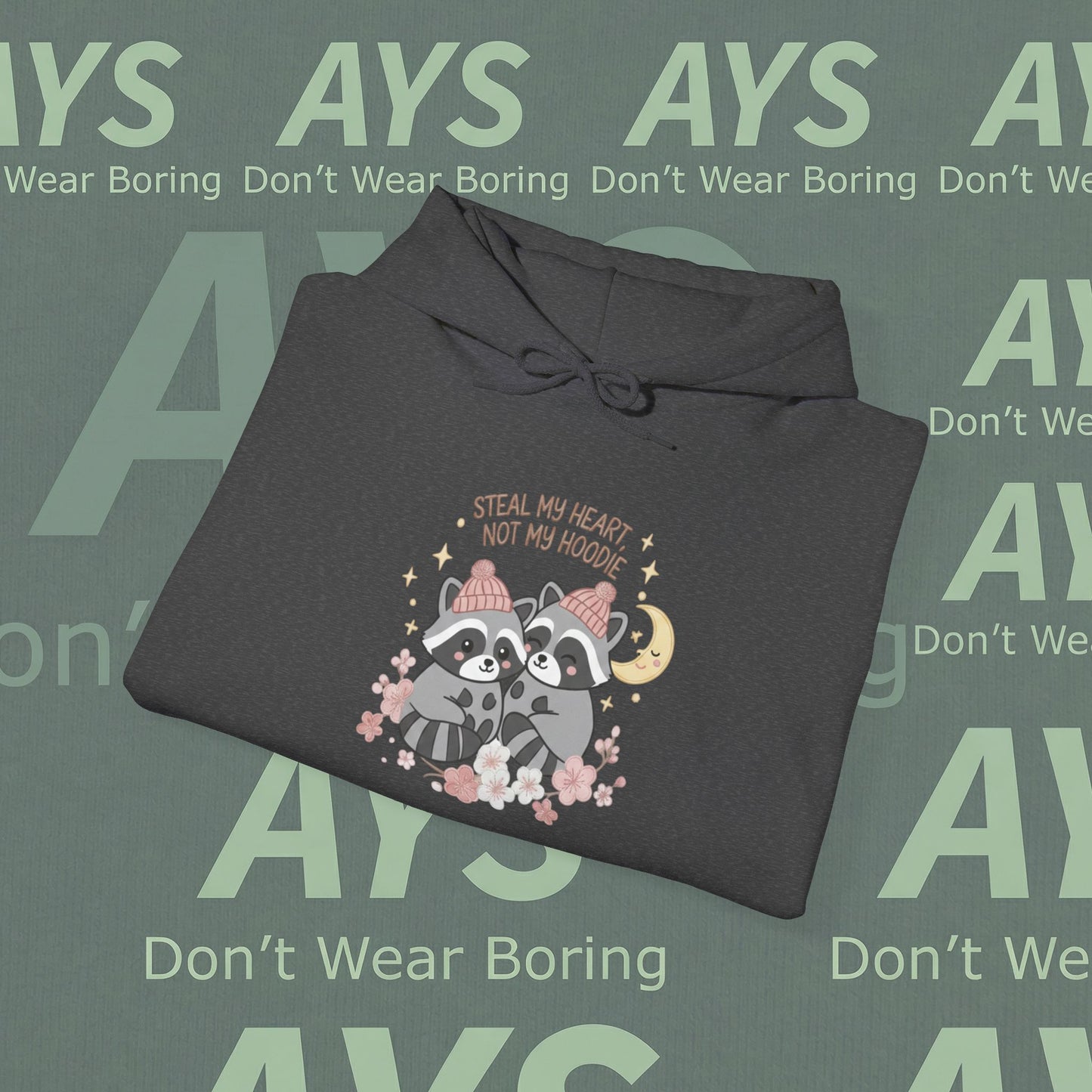 Unisex Heavy Blend™ "Steal My Heart, Not My Hoodie" Hooded Sweatshirt