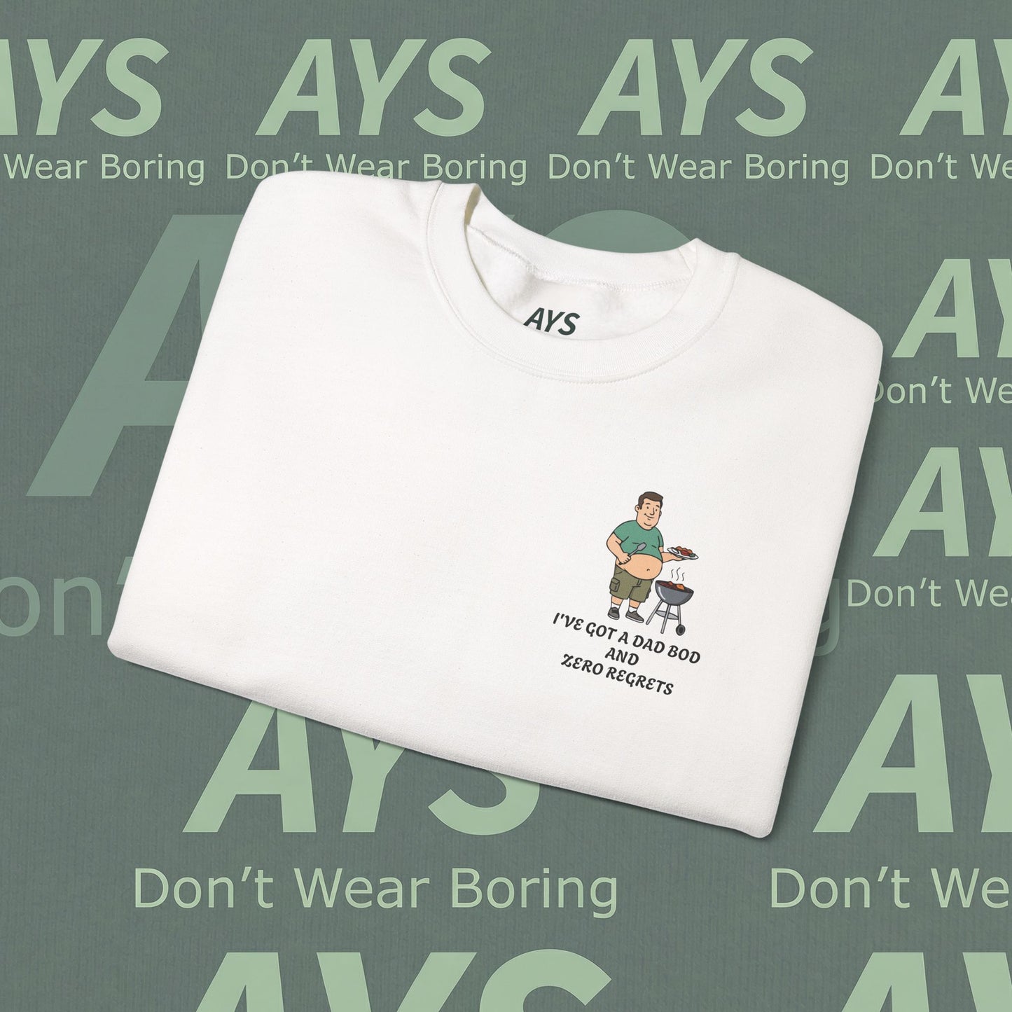 Men Heavy Blend™ "I've got Dad Bod and Zero Regrets" Crewneck Sweatshirt