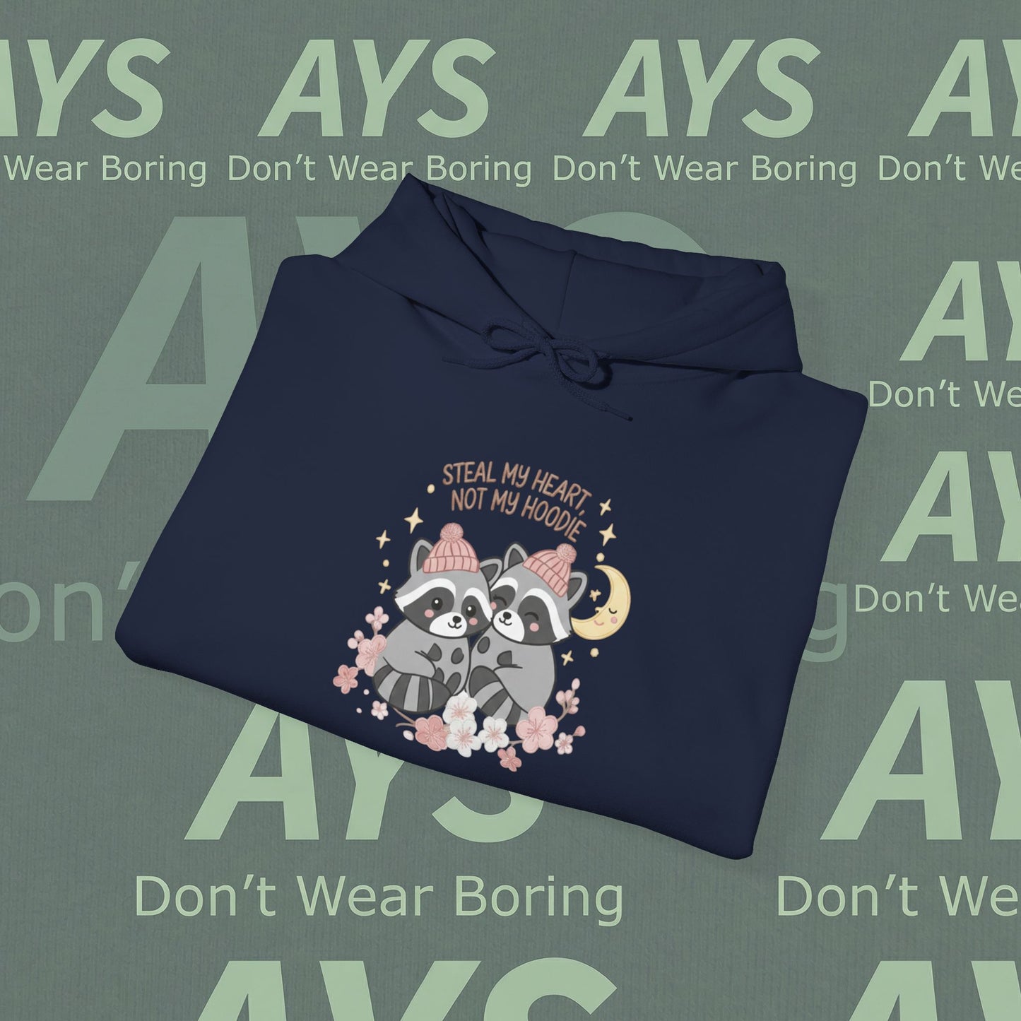 Unisex Heavy Blend™ "Steal My Heart, Not My Hoodie" Hooded Sweatshirt