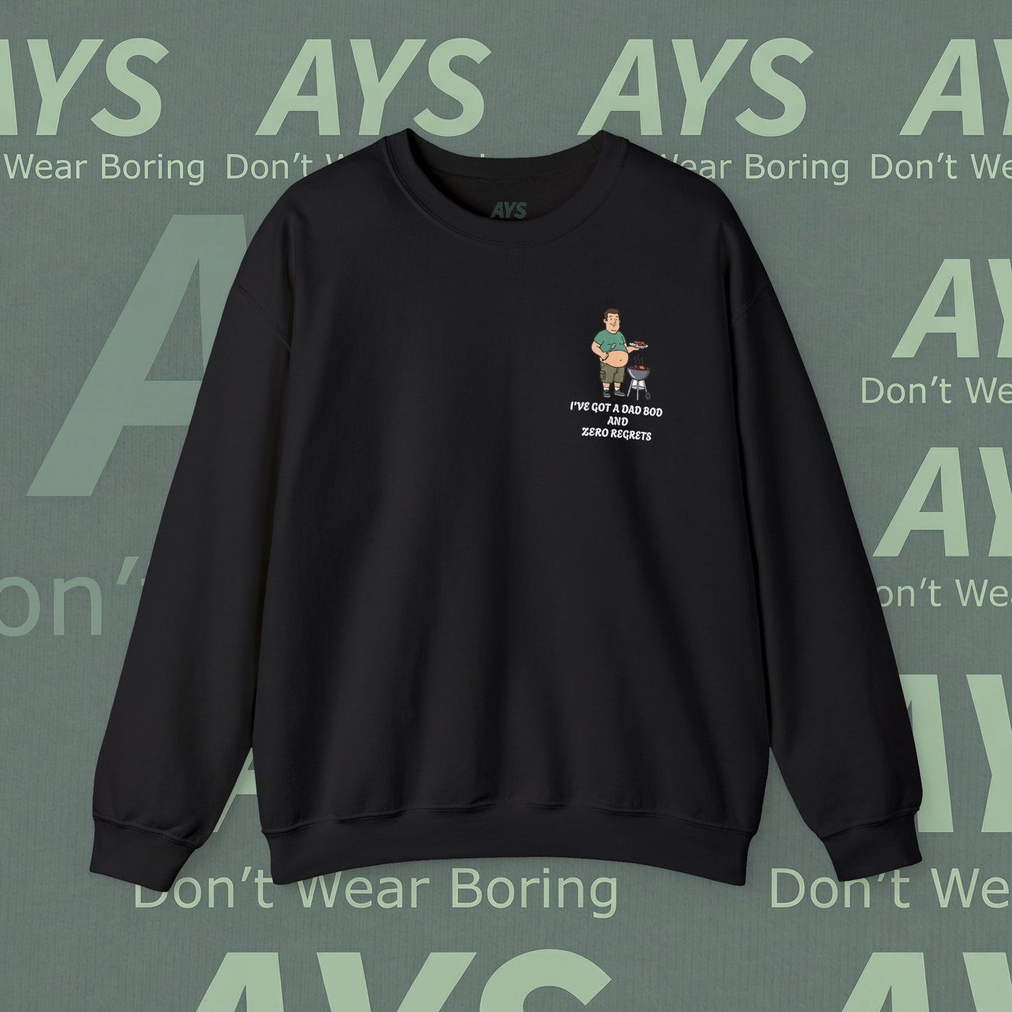 Men Heavy Blend™ "I've got Dad Bod and Zero Regrets" Crewneck Sweatshirt