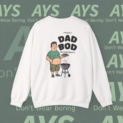 Men Heavy Blend™ "I've got Dad Bod and Zero Regrets" Crewneck Sweatshirt