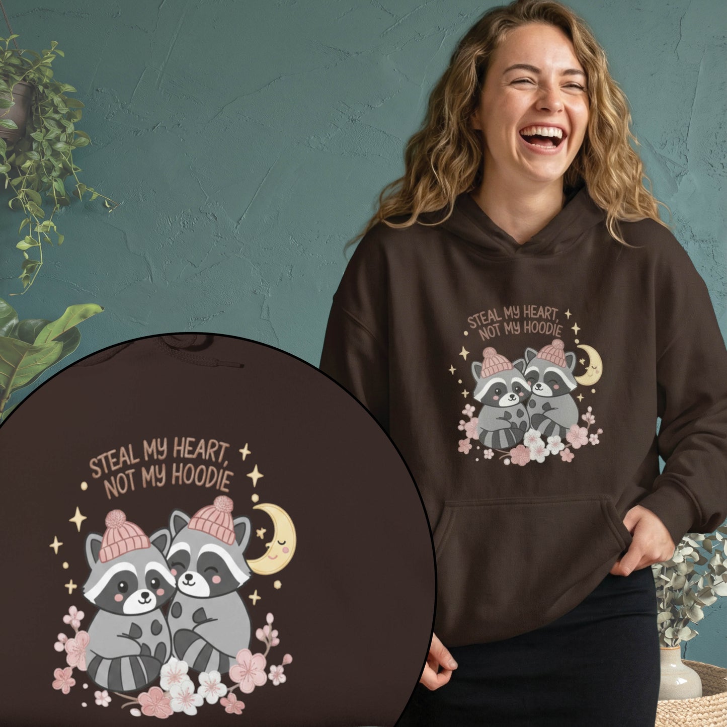 Unisex Heavy Blend™ "Steal My Heart, Not My Hoodie" Hooded Sweatshirt