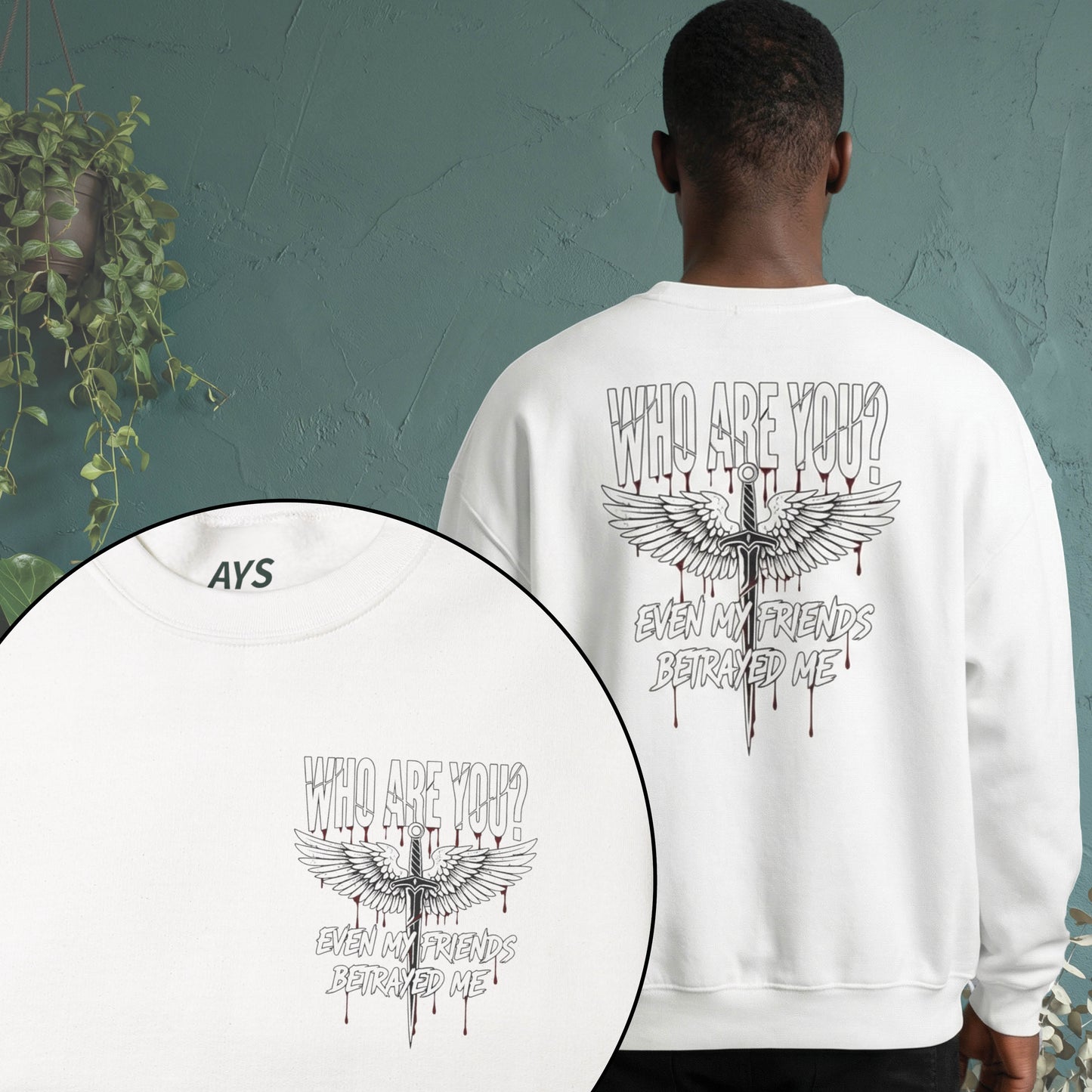 Unisex Heavy Blend™ Who Are You? Even My Friends Betrayed Me" Crewneck Sweatshirt