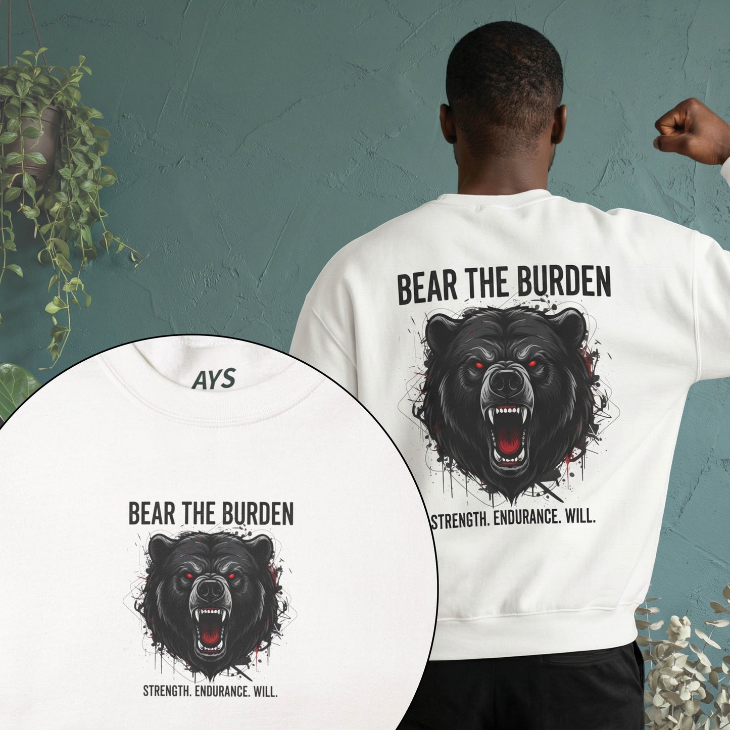 Men "Bear The Burden" Crewneck Sweatshirt