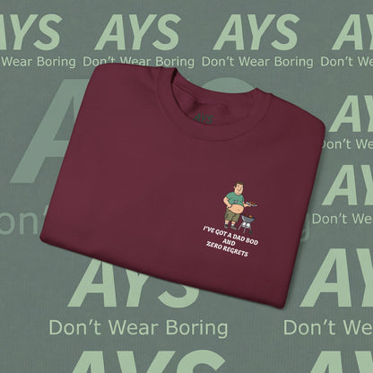 Men Heavy Blend™ "I've got Dad Bod and Zero Regrets" Crewneck Sweatshirt