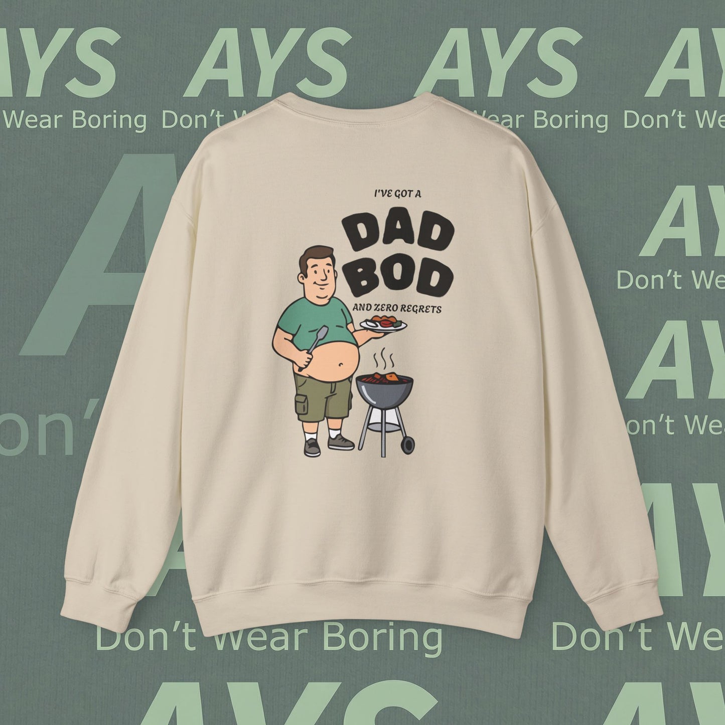 Men Heavy Blend™ "I've got Dad Bod and Zero Regrets" Crewneck Sweatshirt