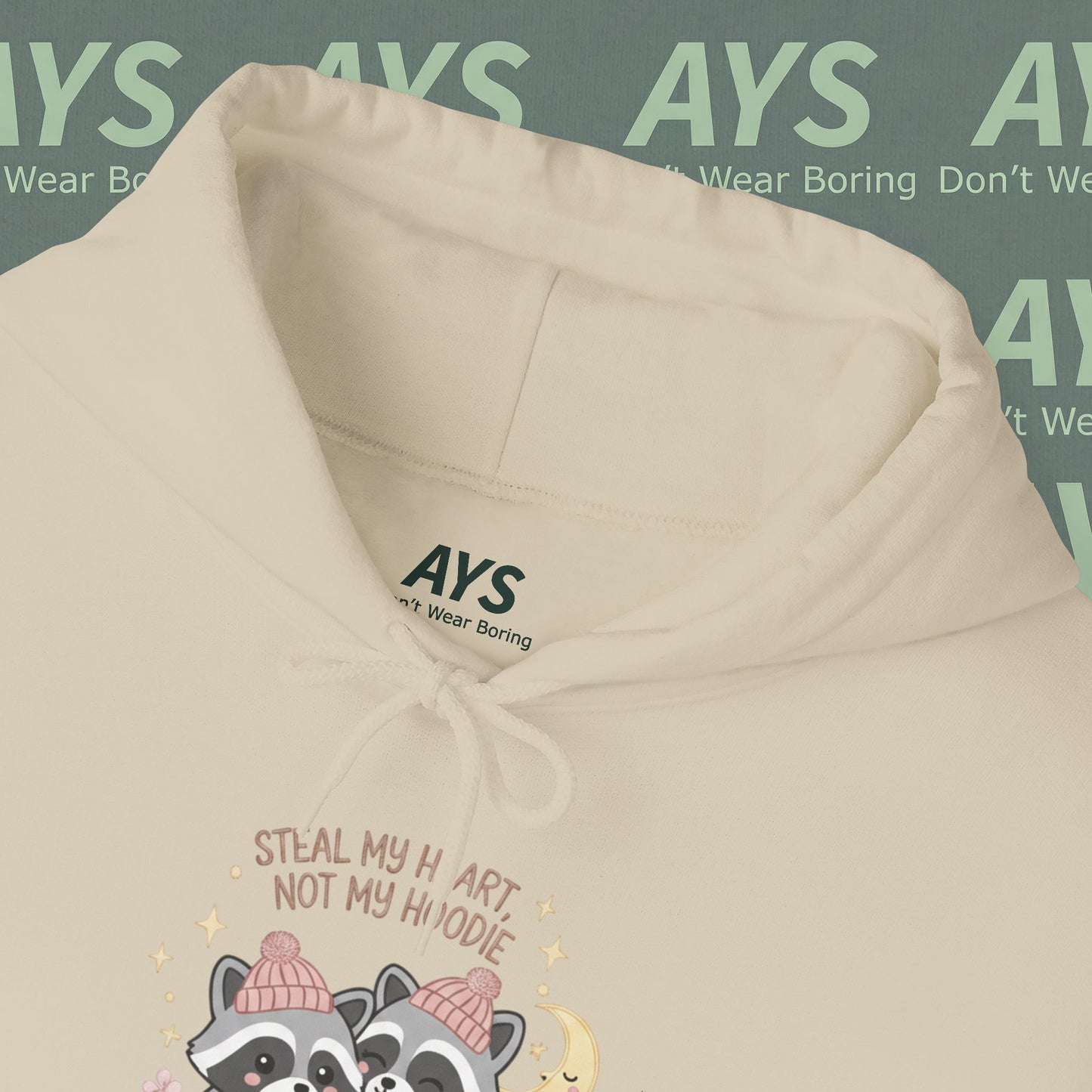 Unisex Heavy Blend™ "Steal My Heart, Not My Hoodie" Hooded Sweatshirt