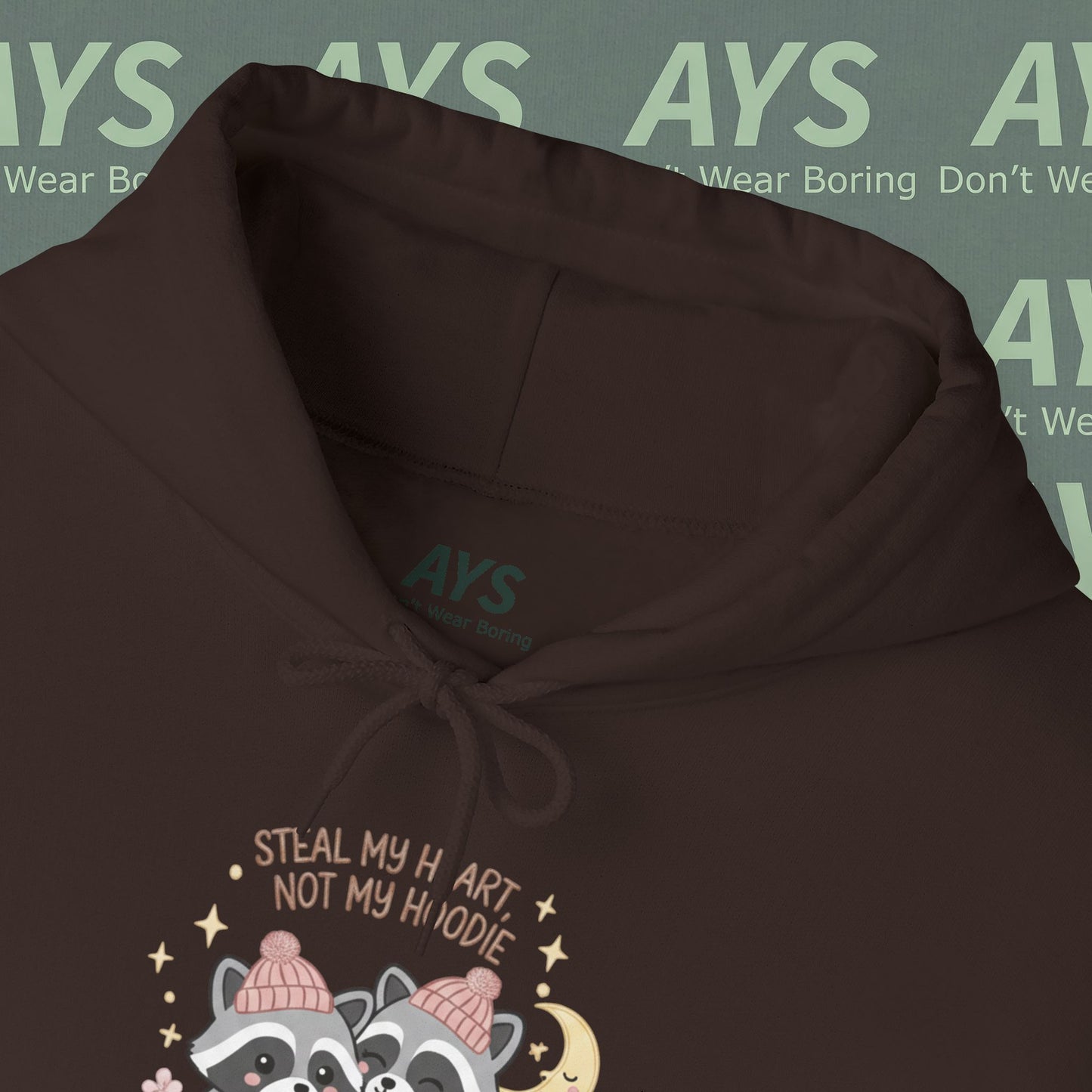 Unisex Heavy Blend™ "Steal My Heart, Not My Hoodie" Hooded Sweatshirt