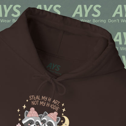 Unisex Heavy Blend™ "Steal My Heart, Not My Hoodie" Hooded Sweatshirt
