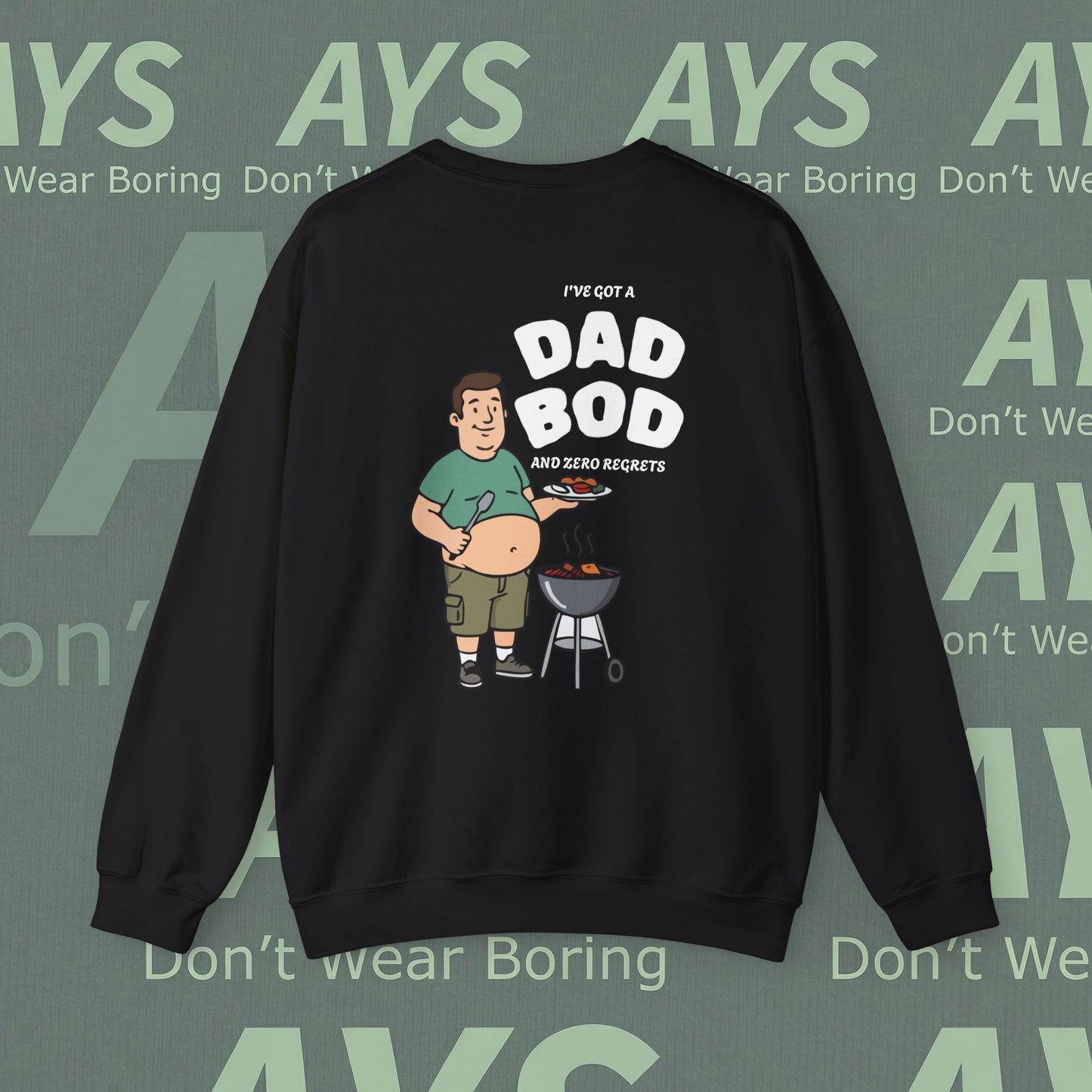 Men Heavy Blend™ "I've got Dad Bod and Zero Regrets" Crewneck Sweatshirt