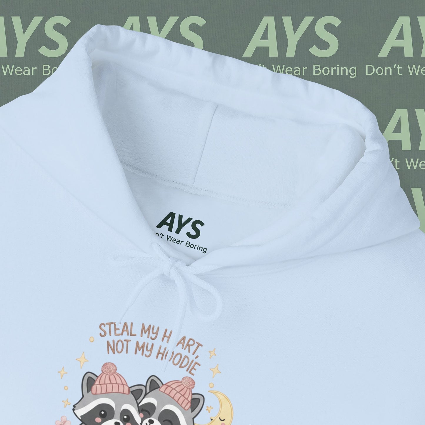 Unisex Heavy Blend™ "Steal My Heart, Not My Hoodie" Hooded Sweatshirt